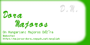 dora majoros business card